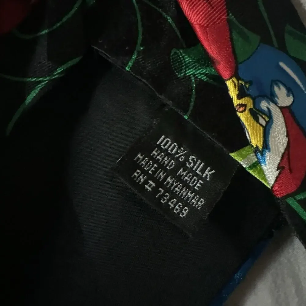 Looney Tunes Mania Tie With Christmas Lights Bugs Bunny Daffy Duck‎ Taz